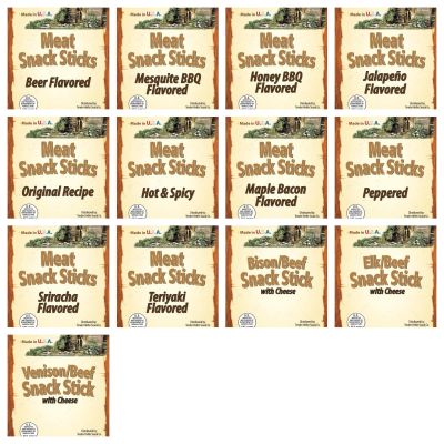 THSSTICKPK0001 image(0) - Tender Heifer Snack Co. Variety Meat Stick Pack