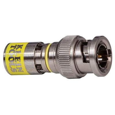 KLEVDV813613 image(0) - Klein Tools Universal BNC Compression Connectors RG6-R6Q 35-Pack