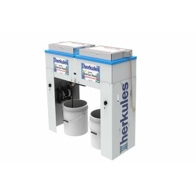 HERG375 image(0) - Herkules Equipment G375 - Automatic 4 Gun, 4 Cup Paint Gun Washer w/ Flow-Through Brush