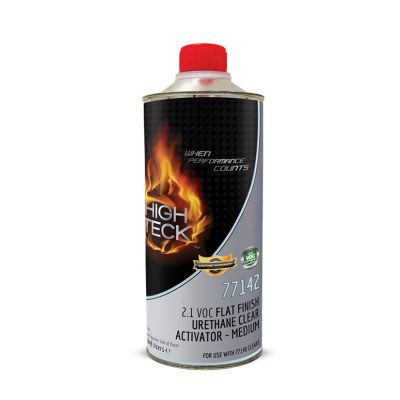 HIT77142-4 image(0) - High Teck Products 77142-4 Medium Activator, 1 qt, Liquid, Use With: 77140 2.1 VOC Flat Finish Clear
