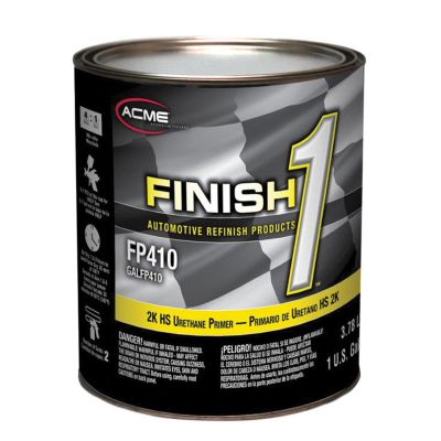FNHFP410-1 image(0) - Finish 1 Automotive Refinish Products FP410-1 High Build 2K HS Urethane Primer, 1 gal Can, Gray, 4:1 Mixing