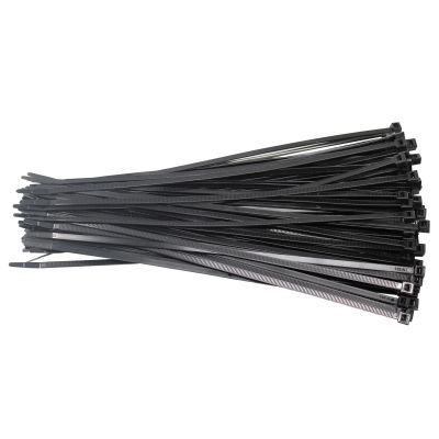 KTI78110 image(1) - K Tool International Cable Zip Tie 11 Inch Black 100/Pack 50 Pound Tensile