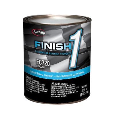 FNHFC720-4 image(0) - Finish 1 Automotive Refinish Products FC72014 Ultimate Overall Clear Coat, 1 qt, High Solids Content, 4:1 Mixing