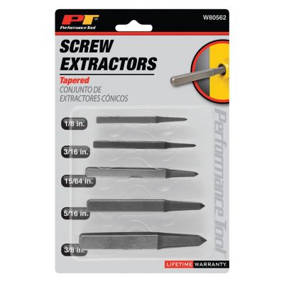 WLMW80562 image(1) - Wilmar Corp. / Performance Tool 5 pc. Tapered Extractor Set