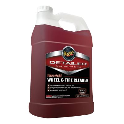 MEGD14301 image(0) - Meguiars Detail Products Detailer D14301 Non-Acid Wheel and Tire Cleaner, 1 gal Can, Dark Red, Liquid