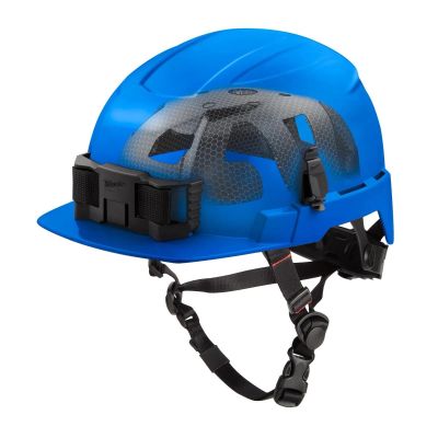 MLW48-73-1369 image(0) - Milwaukee Tool BOLT Blue Front Brim Safety Helmet with IMPACT ARMOR Liner (USA) - Type 2, Class E