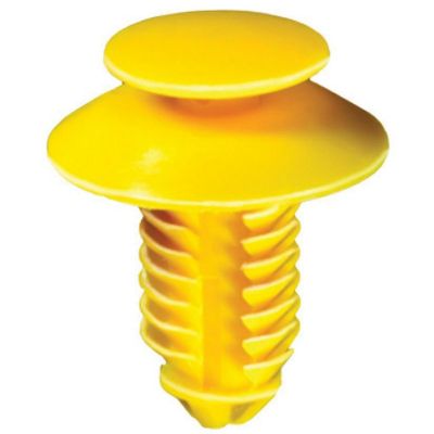 AVCAP18848 image(0) - AUVECO AP18848 Double Head Type 7 Door Trim Panel Retainer, 1/2 in Dia Top x 3/4 in Dia Bottom Head, Nylon, Yellow