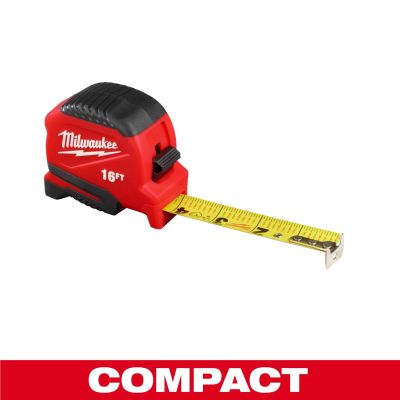 MLW48-22-1716 image(0) - Milwaukee Tool 16ft Compact Tape Measure