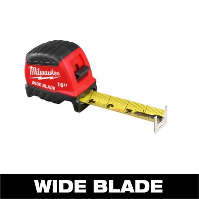 MLW48-22-1216 image(0) - Milwaukee Tool 16ft Wide Blade Tape Measure