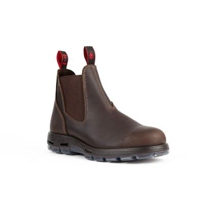 RDBUNPU14 image(0) - Redback Boots USA Great Barrier Aquapel Brown Slip On XL (14UK/15US)