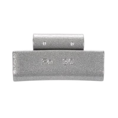 PWWT025S image(0) - Wegmann Automotive 0.25 oz Zinc Coated Clip-on TS Gray Series Wheel Weight (Box of 25)