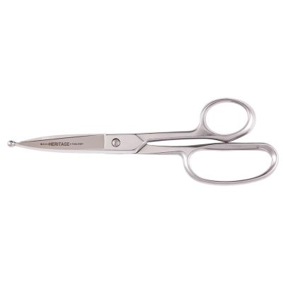 KLEG758LRBP image(0) - Klein Tools Straight Trimmer, Large Ring, Ball Point, 9-Inch