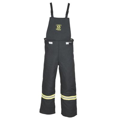 OBRTCG55-BIB-M image(0) - Oberon Bib Overalls - Arc Flash - 55 Cal TCG™ - Color: Black - Size: Medium
