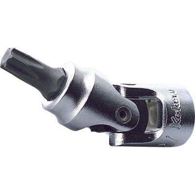 KKN2430T-T8 image(0) - Ko-ken USA 2430T-T8 1/4 Sq. Dr. Universal TORX T8 Bit Socket - Length 42mm