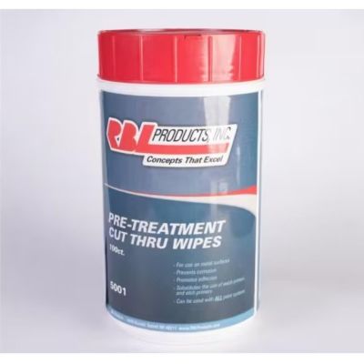 RBL5001 image(0) - RBL Products 5001 Canister/Lid with 100 Wipe Pouch, 9 x 9 in, 100 Capacity, Cansiter Packing