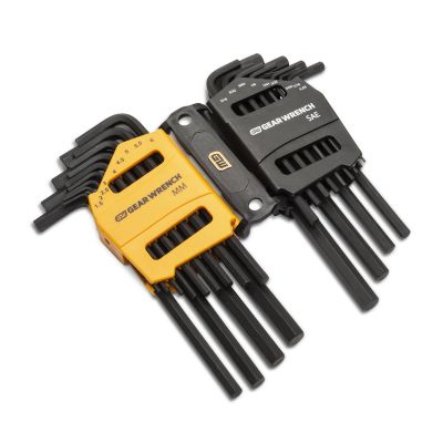 KDT83504 image(1) - GearWrench 26 Piece Long Arm SAE/Metric Hex Key Set