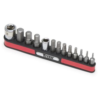 TIT16111 image(0) - TITAN 13-PC SAE HEX BIT SET