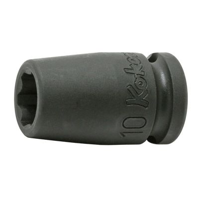 KKN13410M-11 image(0) - Ko-ken USA 13410M-11 3/8 Sq. Dr. Socket 11mm Surface Length 32mm