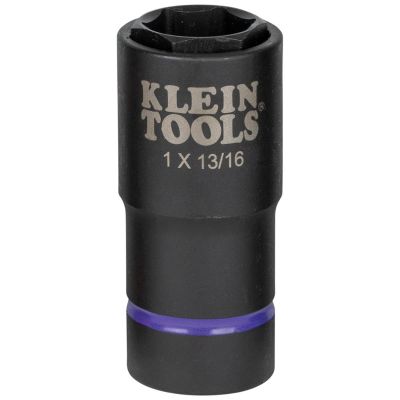 KLE66062 image(0) - Klein Tools 2-in-1 Impact Socket, 6-Point, 5/8 and 7/16-Inch