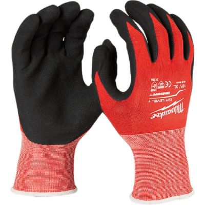 MLW48-22-8904 image(0) - Milwaukee Tool Cut Level 1 Coated Nitrile Dipped Gloves - XXL