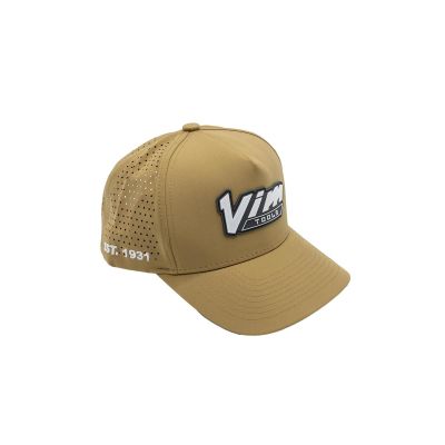 VIMPVC1931-TN image(0) - VIM Tools PVC Vintage White  VIM Logo & 1931 - Tan Hat
