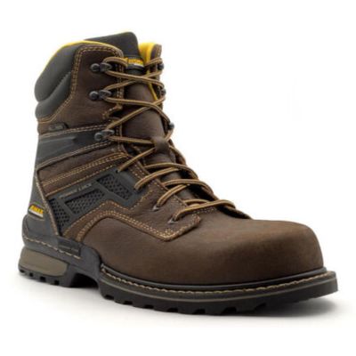 SRWA8710-7.5M image(0) - Avenger Work Boots A-MAX DOZER -  Men's High Top Boots - Composite - CT|EH|SR|WP  -  Brown - Size: 7.5 - D - (Regular)