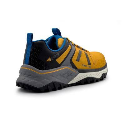 FSIA1221-11W image(1) - Avenger Work Boots AERO Trail - Men's  Low Top Shoe - Composite Toe - CT |EH |SR - Yellow / Blue - Size: 11 - E - (Wide)