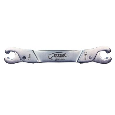 SRRRLW1213 image(0) - S.U.R.&R. Versatile line wrench featuring unique ratcheting push on / pull off operation. Designed for convenient, single-handed use. Sizes: 12mm (15/32&rdquo;) & 13mm (1/2&rdquo;)