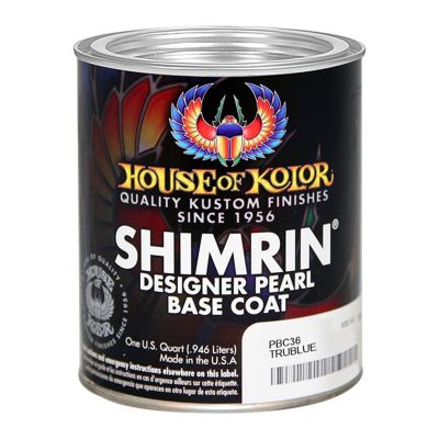 HOKC2C-PBC36-Q01 image(0) - House Of Kolor SHIMRIN C2C-PBC36-Q01 C2C Designer Pearl Series Universal Basecoat, 1 qt Can, Trublue