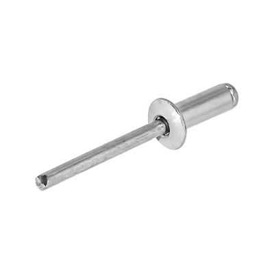 AES26548 image(0) - AES Industries 26548 Blind Pop Rivet with Mandrel, 1/4 in Dia x 1/2 in Grip Range, Aluminum