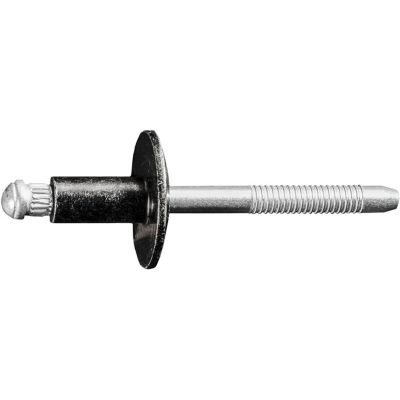 AVCAP12652 image(0) - AUVECO AP12652 Blind Rivet, 1/4 in Dia x 1/8 to 1/4 in Grip Range, Steel Rivet/Mandrel, Black
