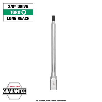 MLW45-34-1068 image(0) - Milwaukee Tool 3/8 Inch Drive T40 Long TORX Bit Socket