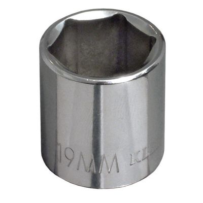 KLE65910 image(0) - Klein Tools 10 mm Metric 6-Point Socket, 3/8-Inch Drive