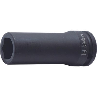 KKN15300M-21 image(0) - Ko-ken USA 15300M-21 5/8 Sq. Dr. Socket 21mm 6 point Length 90mm