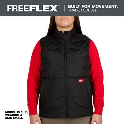 MLWF350B-M image(0) - Milwaukee Tool Womens FREEFLEX Lightweight Insulated Vest Black M
