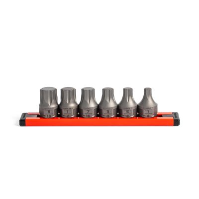 GETDDHBS6S image(0) - GripEdge Tools GripEdge 6-PC RPT 3/8'' Drive Low Profile SAE Hex Dual Action Driver Bit Set