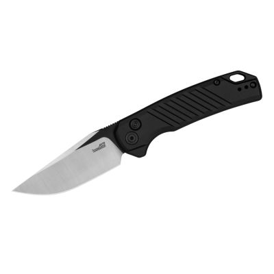 KER7305 image(0) - Kershaw Launch 23 Automatic Push-Button Lock Trailing Point Blade EDC Folding Knife - Black - $1000 Min Vendor Direct Auto Knives Only. Cannot Ship to CA, CT, DE, MN, VT. Contact Sales Rep.