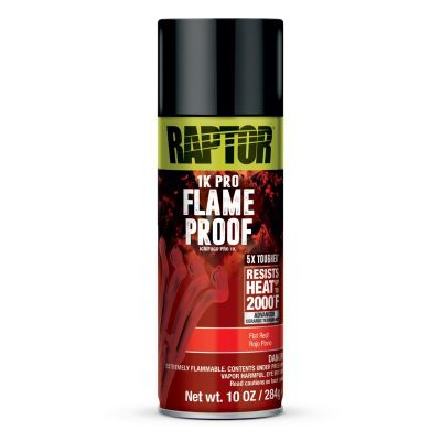 UPO4943 image(0) - U Pol Products RAPTOR Flameproof Flat Red 10oz