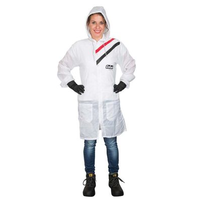 EMM510152PLAIN-USAB image(0) - EMM Specilaties Colad 510152 5101 Series Blank Plain Spray Coat, Small, White, Nylon