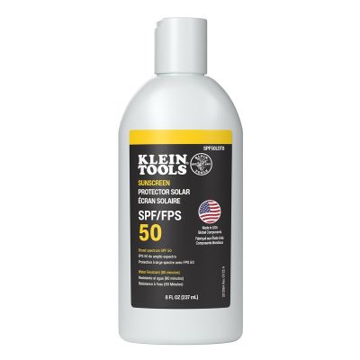 KLESPF50LOT8 image(0) - Klein Tools Sunscreen Lotion, Broad Spectrum SPF 50, 8 FL oz, 12-Pack
