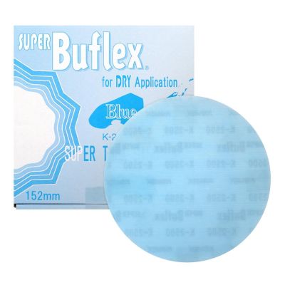 EAG193-1506 image(0) - Eagle Abrasives, Inc. Super Buflex 193-1506, 6 in Disc 2500 Grit, Blue, Dry, Hook and Loop, No Holes