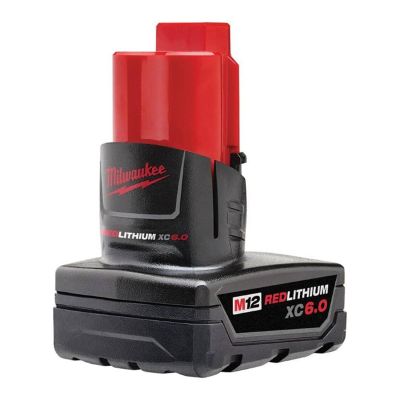 MLW48-11-2462 image(1) - Milwaukee Tool M12 REDLITHIUM XC High Capacity 6.0AH BATTERY 2PK