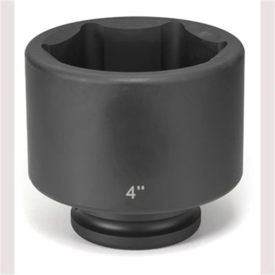 GRE6128R image(0) - Grey Pneumatic 1-1/2" Drive x 4" Standard  Socket