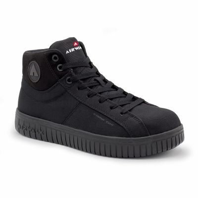 FSIAW6200-115-4E image(0) - Airwalk DEUCE Mid - Men's Mid Top Shoe - CT|EH|SR - Black/Black - Size: 11.5 - 4E - (Ultra Wide)