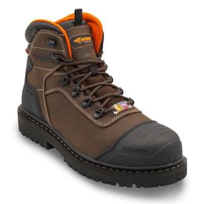 FSIA7382-7D image(0) - Avenger Work Boots Hammer MAX Mid - Internal MET - Men's - CN|EH|PR|WP|Mt|HR|SR|B&W - Brown - Size: 7 - D - (Regular)