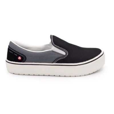 FSIAW7040-7.5B image(0) - AIRWALK VENICE - Women's Canvas Slip On - CT|EH|SF|SR - Black / Castle Rock - Size: 7.5 - B - (Medium)