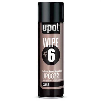 UPO0872 image(0) - U Pol Products WIPE#6 UP0872 Solvent Based Degreaser, 450 mL Aerosol Can, Clear
