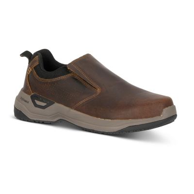 FSIA9006-7D image(0) - Avenger Work Boots Foreman MAX Low Slip-On - Men's - CN|EH|SR|SF - Brown - Size: 7 - D - (Regular)