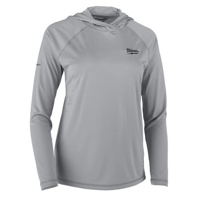MLWF550G-S image(0) - Milwaukee Tool WMNS WORKSKIN HOODED SHIRT GRAY S