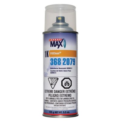 SMX3682078 image(0) - SprayMax FillClean 3682078 Series D Waterborne Basecoat, 5.3 oz Aerosol Can, Clear